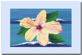 hibiscus (flower) card