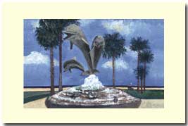 dolphin fountain in santa barbara