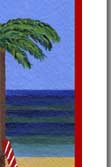 beach themed holiday card