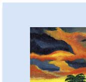 sunset handmade greeting cardcard