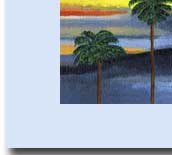 santa barbara sunset greeting card