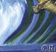 brown pelican greeting card