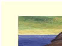 ocaen themed hanmde greeting card