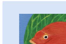 fish handmade greeting card