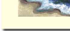 sandy beach greeting card
