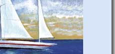 sail boat greeting card