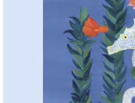 seahorse greeting card