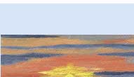 sunset greeting card