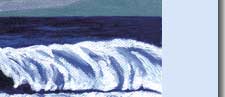wave breaking in greeting card image