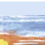 sunset artwork and greeting card