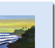 pleasure point santa cruz greeting card