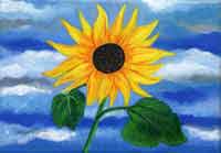 sunflower art print